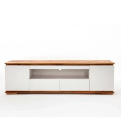 Wohnen Sideboards & Kommoden|Sideboards & Kommoden*202x54x40 TV Unterschrank in Weiß & Asteiche - Vangels