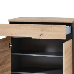 Wohnen 80x107x38 Vertiko für Schuhe in Wildeiche Optik - Kuetra