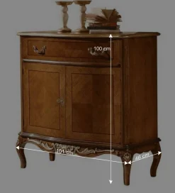 Wohnen Flurkommoden|Italienische Möbel*101x100x46 Vertiko im Italienischen Stil - Aciara