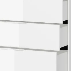 Wohnen 83x101x42 Vier-Schubladen-Kommode in Weiß - Thima