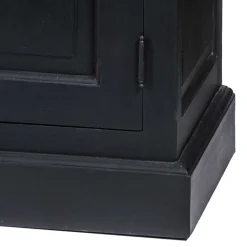 Wohnen 220x96x53 Vintage Design Anrichte in Schwarz - Niovan