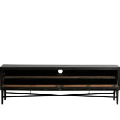 Wohnen Sideboards & Kommoden|Landhausmöbel*160x50x45 Vintage Design Lowboard in Schwarz - Illestra