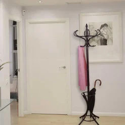 Wohnen 53x184x53 Vintage Garderobenständer in Braun - Suncato