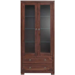 Wohnen Esszimmer-Vitrinen*80x178x40 Vitrine mit 2 Schubladen - Luvin