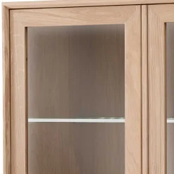 Wohnen Skandinavische Möbel|Sideboards & Kommoden*90x140x42 Vitrine mit Doppeltür und Schublade - Lamia