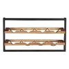 Wohnen 65x35x25 Wand Weinregal für acht Flaschen - Evradon