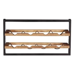 Wohnen 65x35x25 Wand Weinregal für acht Flaschen - Evradon