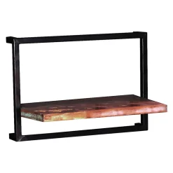 Wohnen Esszimmerregale|Regale*50x35x25 Wandboard aus Altholz mit Metallrahmen - Jamaica