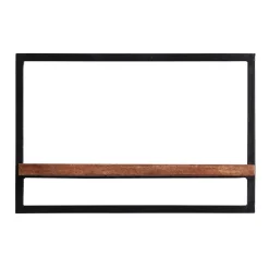 Wohnen Wohnzimmer-Regale|Esszimmerregale*65x25x35 Wandboard aus Holz & Altmetall - Mendoza