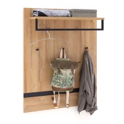 Wohnen 90x113x28 Wandgarderobe in Wildeiche Optik - Truvisas
