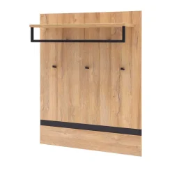 Wohnen 90x113x28 Wandgarderobe in Wildeiche Optik - Truvisas
