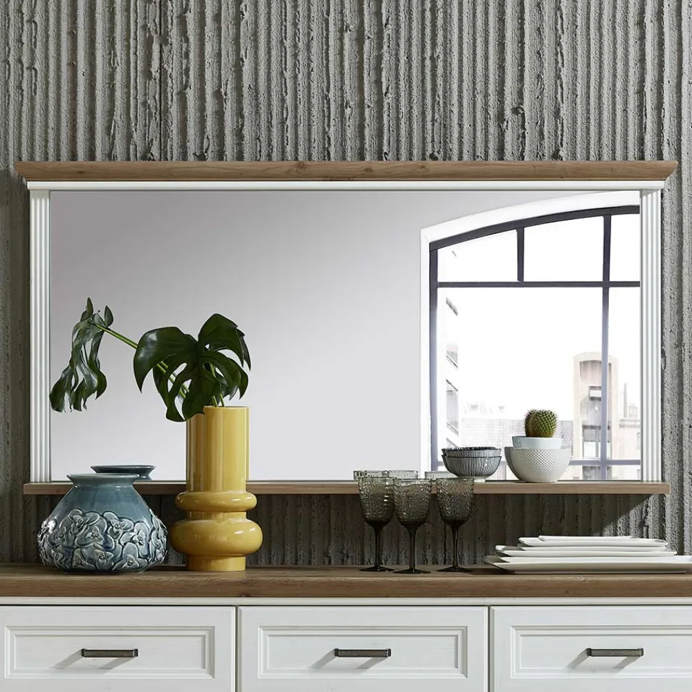 Wohnen Spiegel|Flurspiegel*142x74x16 Wandspiegel mit Landhaus Design - Sinolita