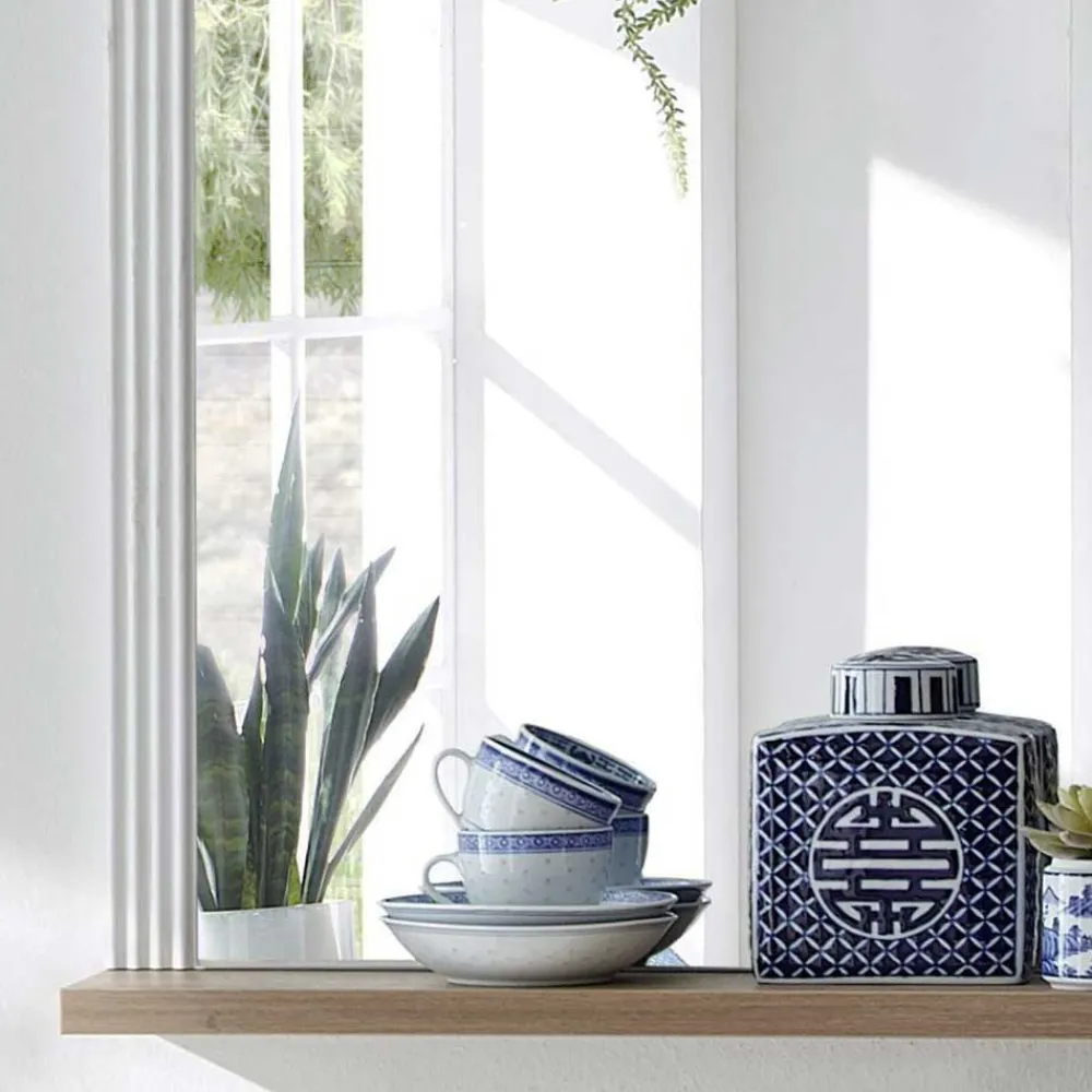 Wohnen Spiegel|Flurspiegel*142x74x16 Wandspiegel mit Landhaus Design - Sinolita