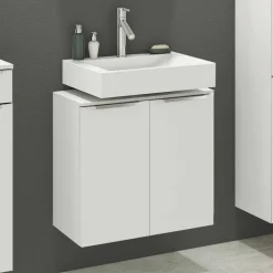Wohnen 60x55x35 Waschbeckenschrank für Stand- & Wandmontage - Livendas