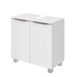 Wohnen 60x55x35 Waschbeckenschrank für Stand- & Wandmontage - Livendas