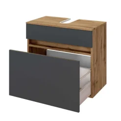 Wohnen Waschtisch|Waschbeckenunterschränke*60x60x35 Waschbeckenschrank zweifarbig - Athrin