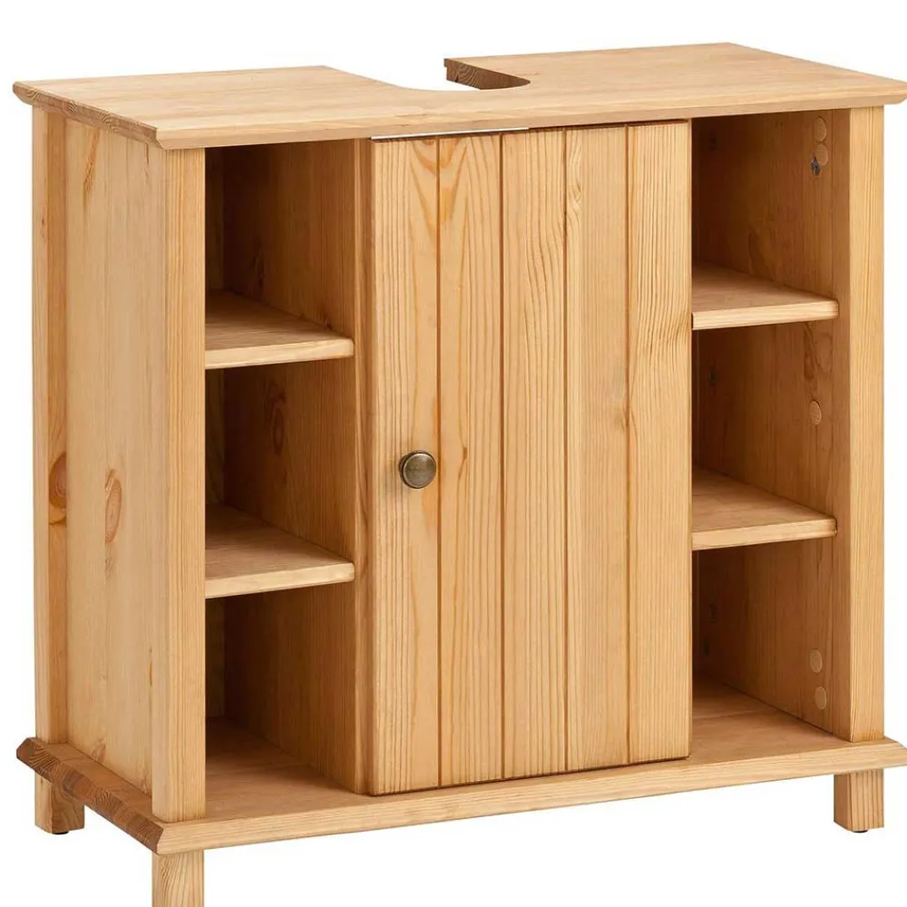 Wohnen Waschtisch|Waschbeckenunterschränke*60x65x30 Waschbeckenunterschrank aus Massivholz - Akzinad
