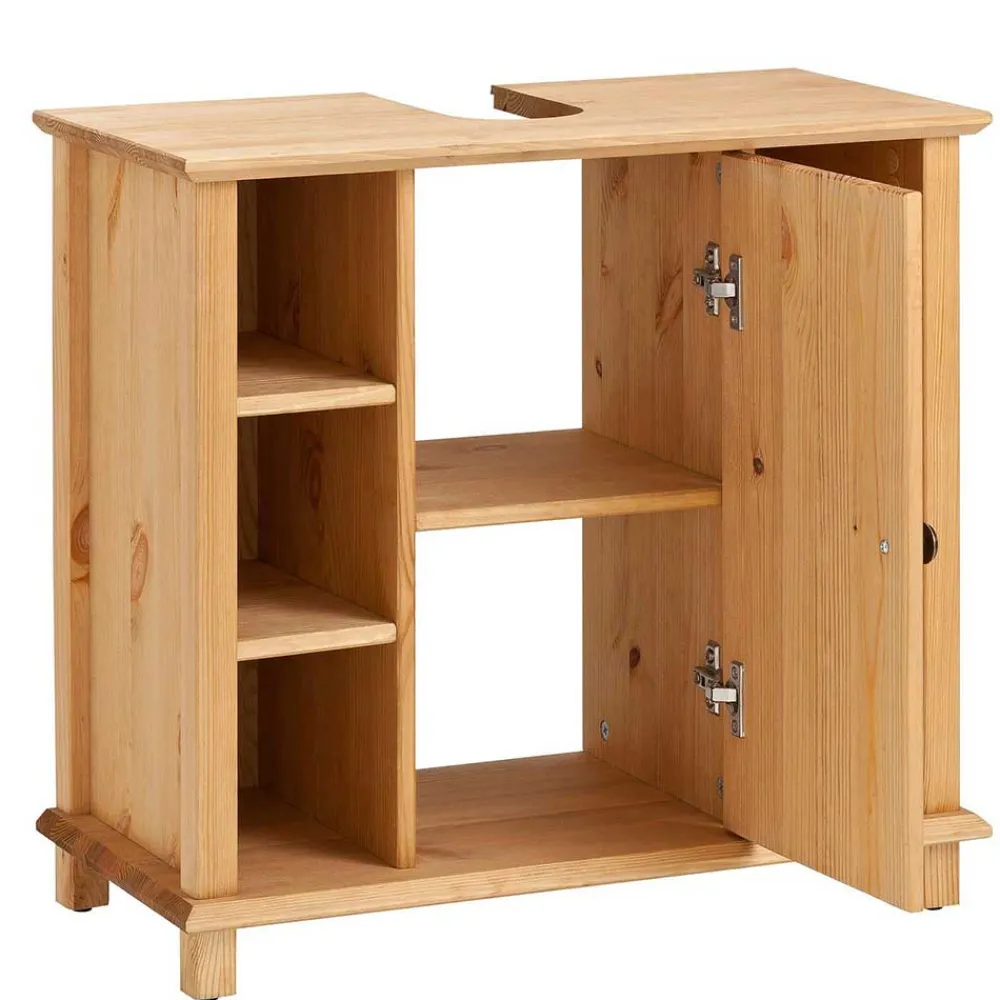 Wohnen Waschtisch|Waschbeckenunterschränke*60x65x30 Waschbeckenunterschrank aus Massivholz - Akzinad