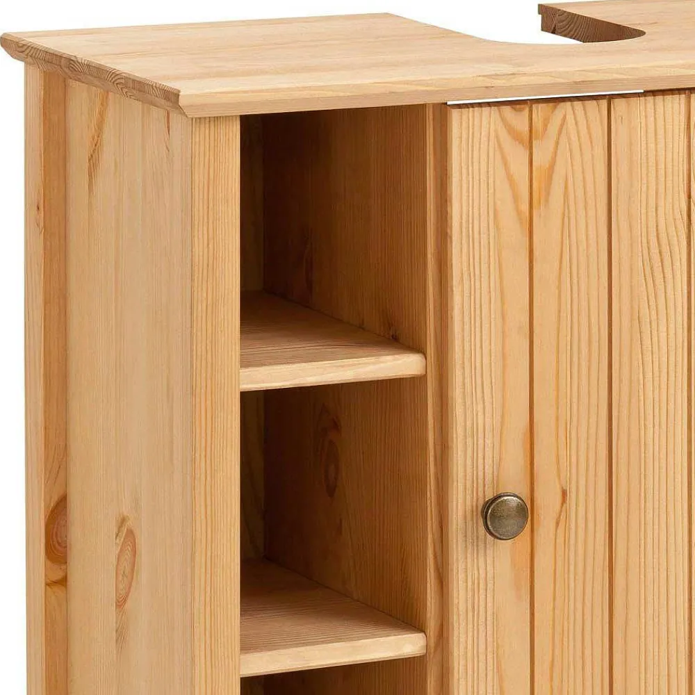 Wohnen Waschtisch|Waschbeckenunterschränke*60x65x30 Waschbeckenunterschrank aus Massivholz - Akzinad