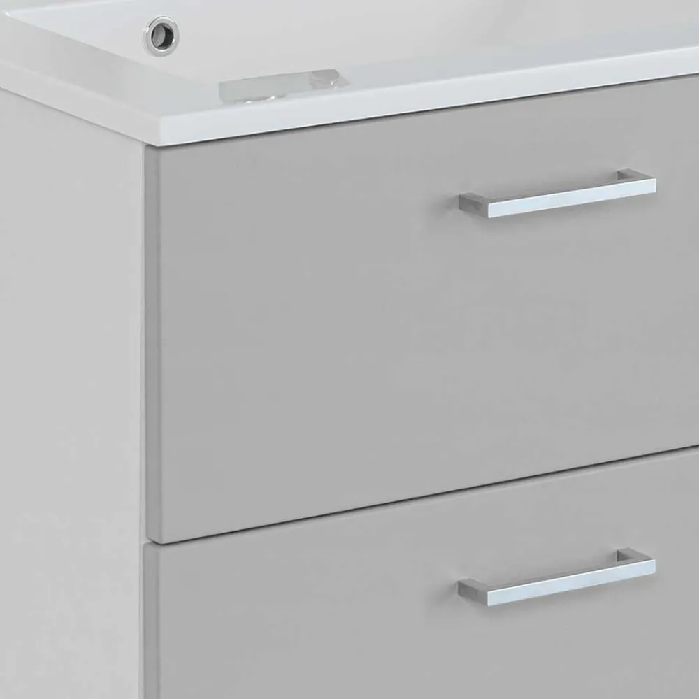 Wohnen Waschtisch|Waschbeckenunterschränke*60x54x48 Waschkommode in hellem Grau - Girios