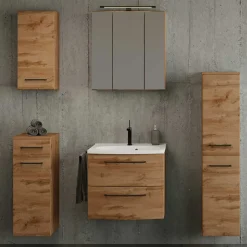 Wohnen Badschränke|Waschtisch*60x54x45 Waschtischkonsole in Wildeiche Optik - Arazony