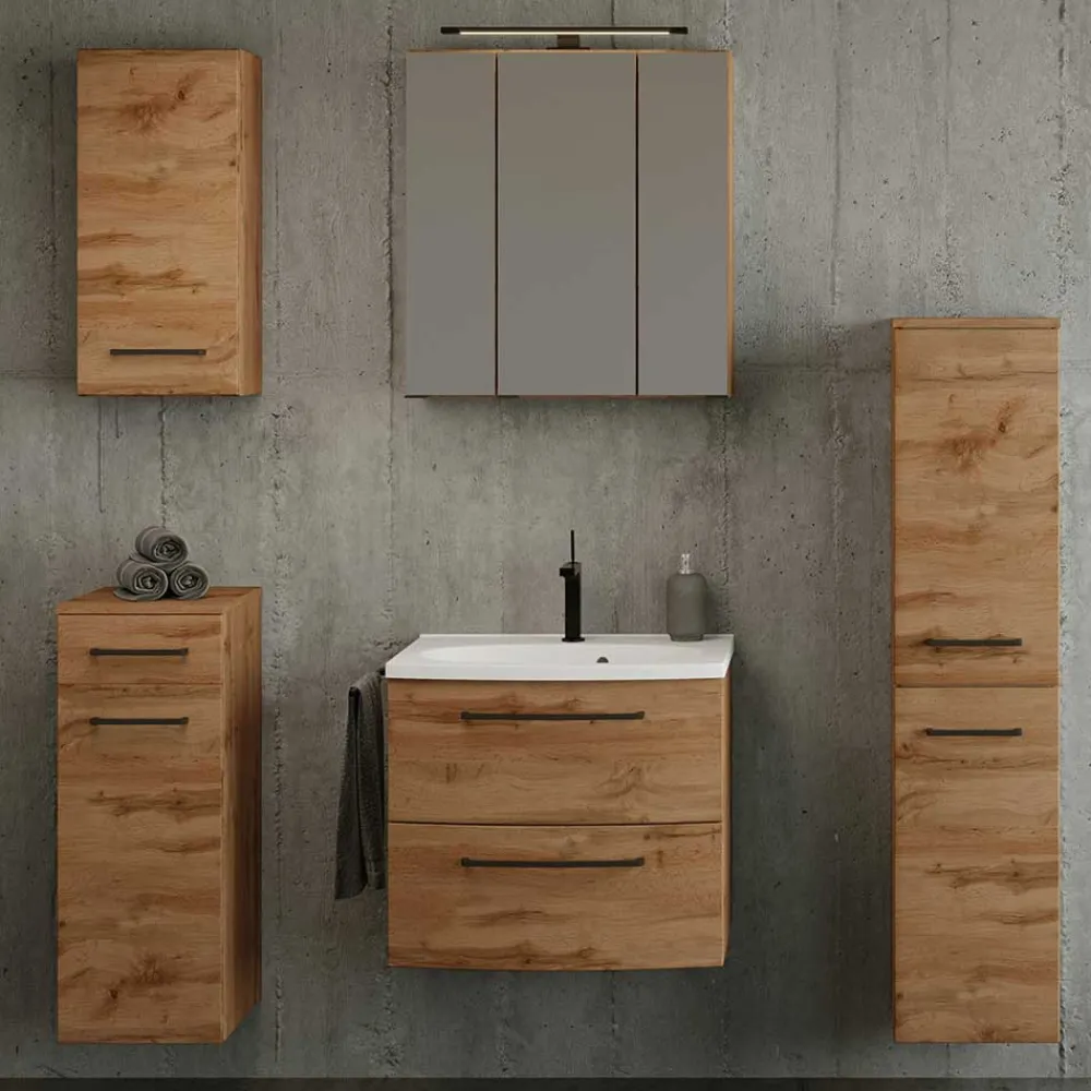 Wohnen Badschränke|Waschtisch*60x54x45 Waschtischkonsole in Wildeiche Optik - Arazony