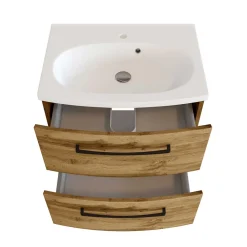 Wohnen Badschränke|Waschtisch*60x54x45 Waschtischkonsole in Wildeiche Optik - Arazony