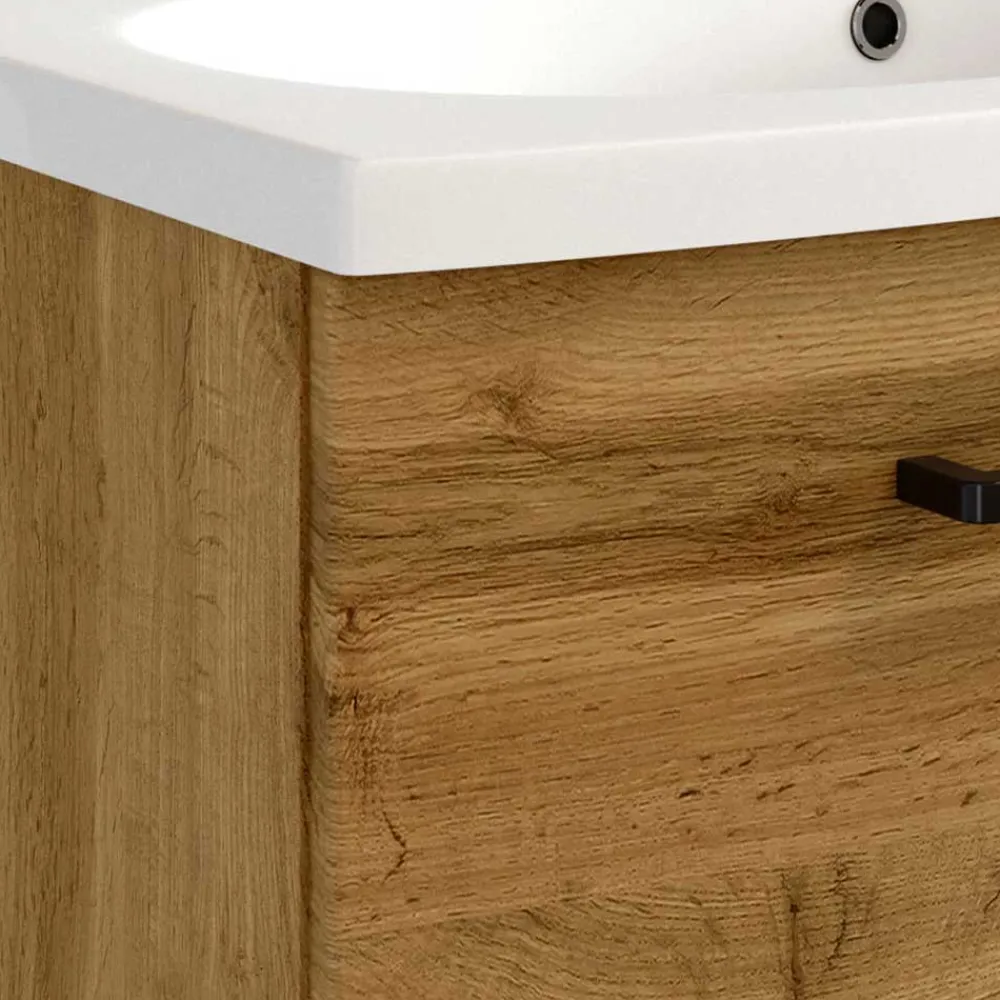 Wohnen Badschränke|Waschtisch*60x54x45 Waschtischkonsole in Wildeiche Optik - Arazony