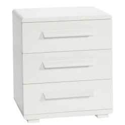 Wohnen 48x57x43 Weiße Nachtkommode aus Buche - Paniera