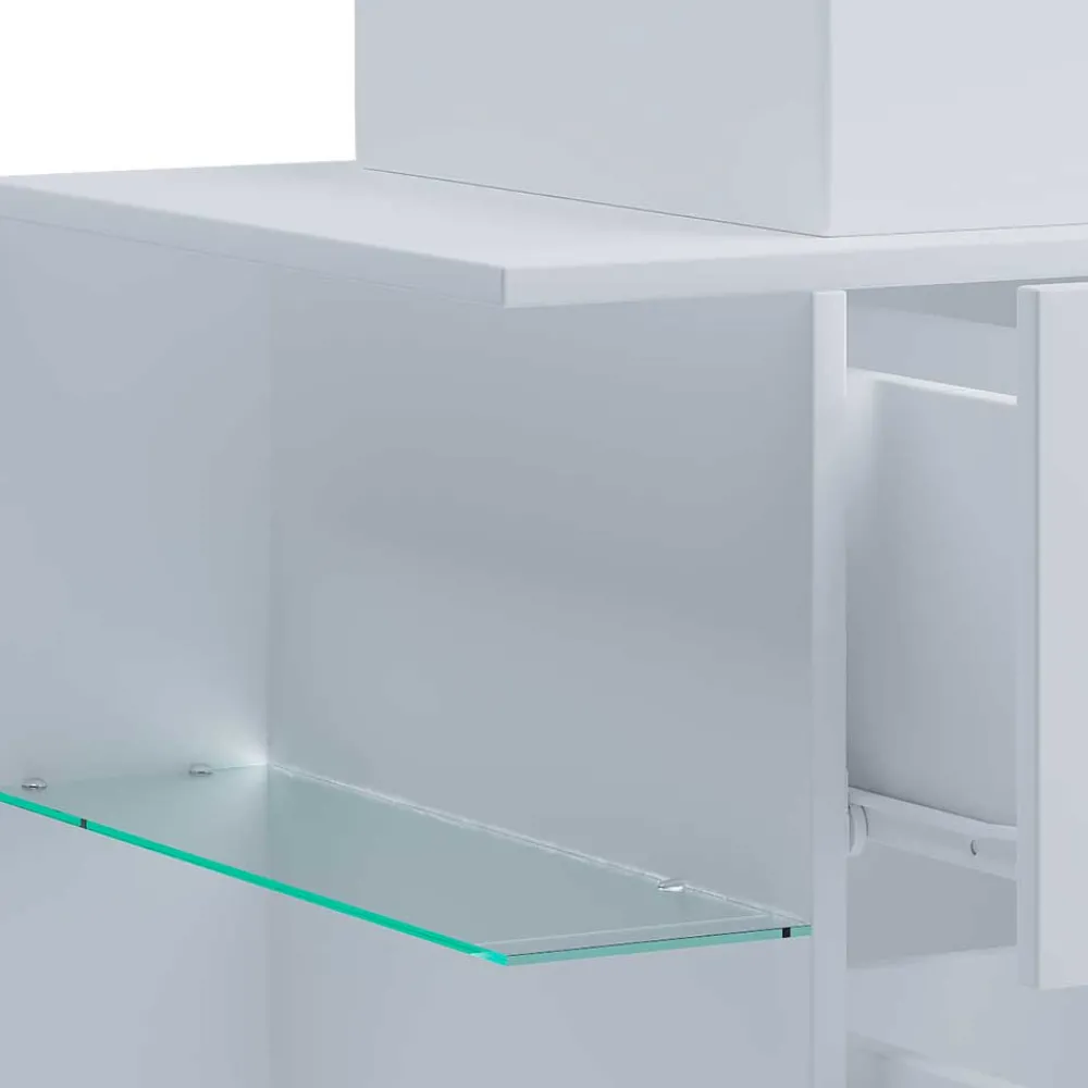 Wohnen 73x93x52 Weißer Waschplatz für Wandmontage - Ziovarica