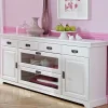 Wohnen 180x84x40 Weißes Sideboard - Landhaus modern - Akbelev