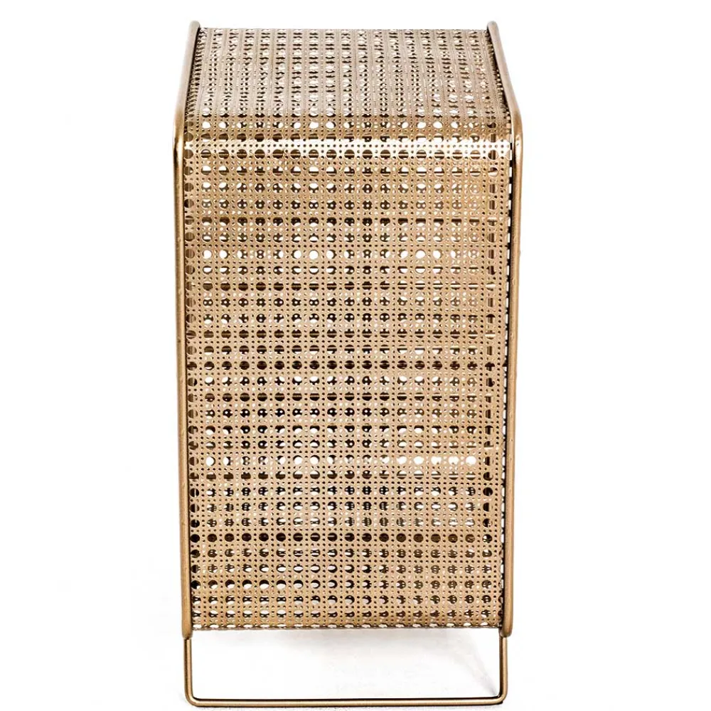 Wohnen Esszimmerschränke*30x46x24 Weinregal aus Stahl in Gold - Loukan