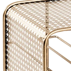 Wohnen Esszimmerschränke*30x46x24 Weinregal aus Stahl in Gold - Loukan