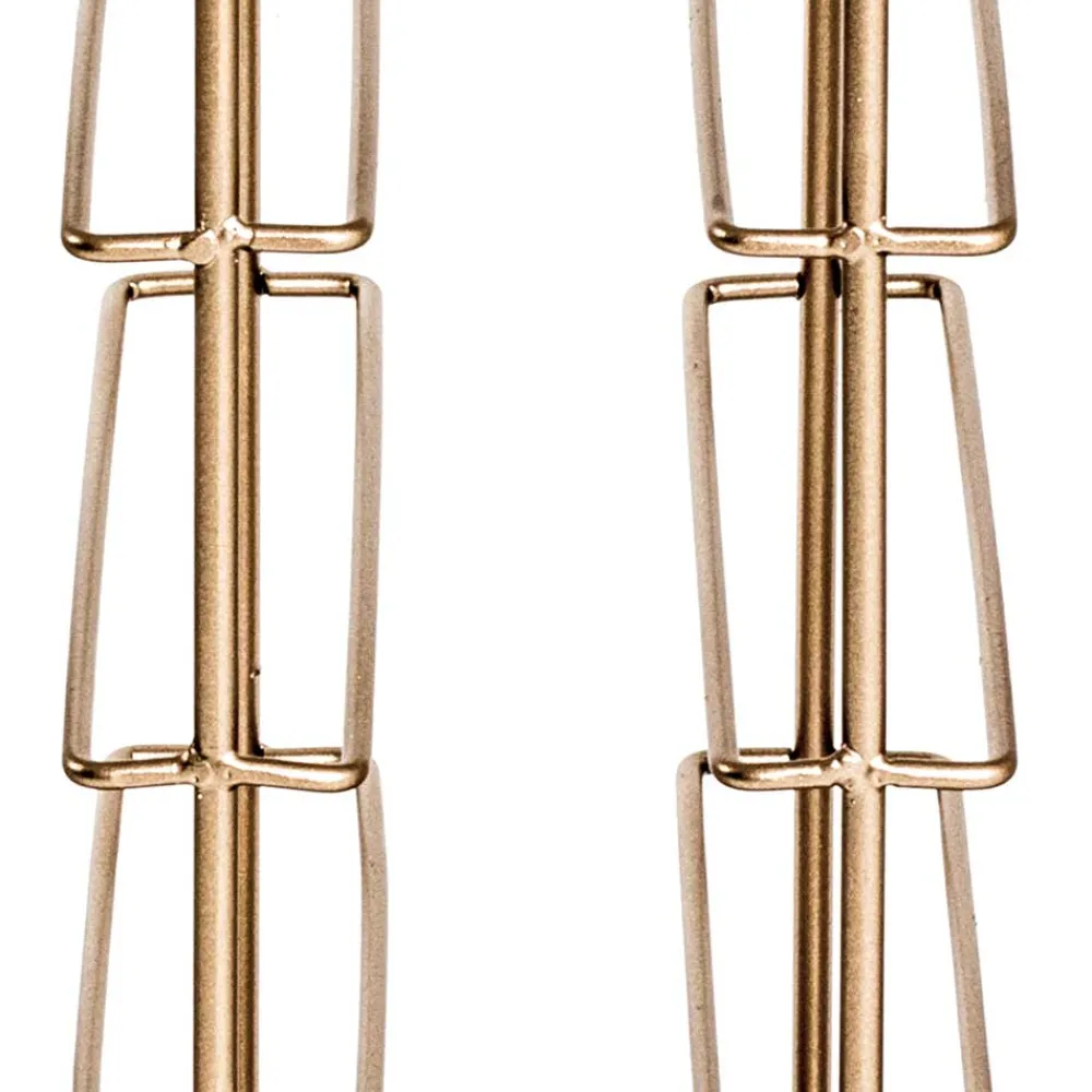 Wohnen Esszimmerschränke*30x46x24 Weinregal aus Stahl in Gold - Loukan