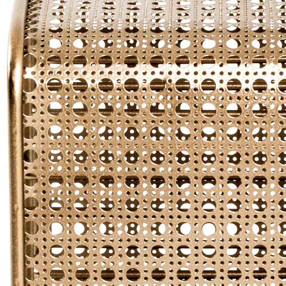 Wohnen Esszimmerschränke*30x46x24 Weinregal aus Stahl in Gold - Loukan