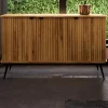 Wohnen 144x87x46 Wildeiche Anrichte mit Metallbeinen - Casarius
