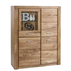 Wohnen 108x140x40 Wildeiche Highboard 4-türig - Maila