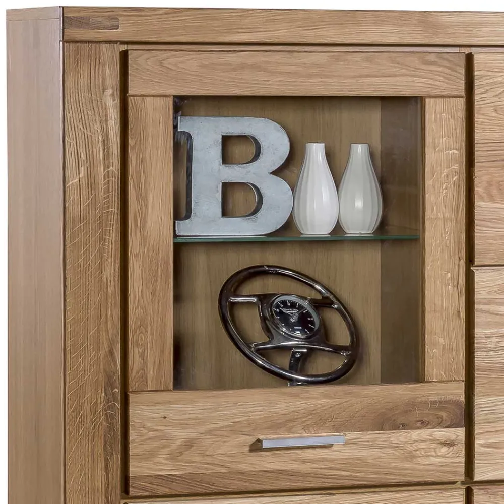 Wohnen 108x140x40 Wildeiche Highboard 4-türig - Maila