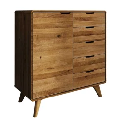 Wohnen Flurkommoden|Küchenschränke*90x92x40 Wildeiche Kommode mit Tür - Eavy