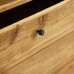 Wohnen Esszimmer-Vitrinen|Esszimmerschränke*100x154x50 Wildeiche Schrank mit zwei Glastüren - Hardus