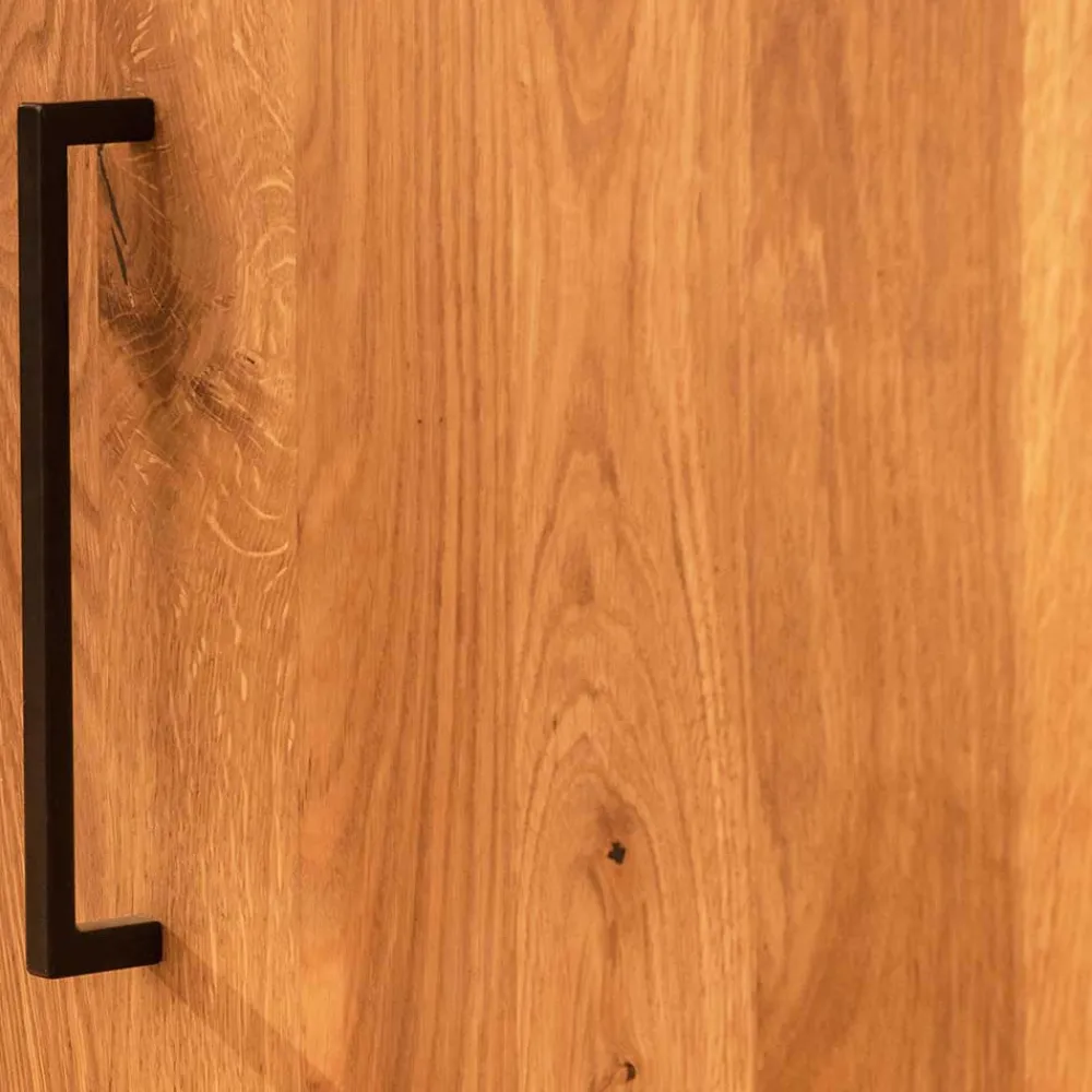 Wohnen 144x80x45 Wildeiche Schrank 3-türig & 3 Fächer - Kerfa