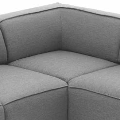 Wohnen 324x70x195 Wohnlandschaft in Hellgrau - Brianco