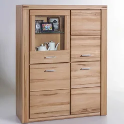 Wohnen 108x140x40 Wohnraum Highboard in Kernbuche - Uhelia