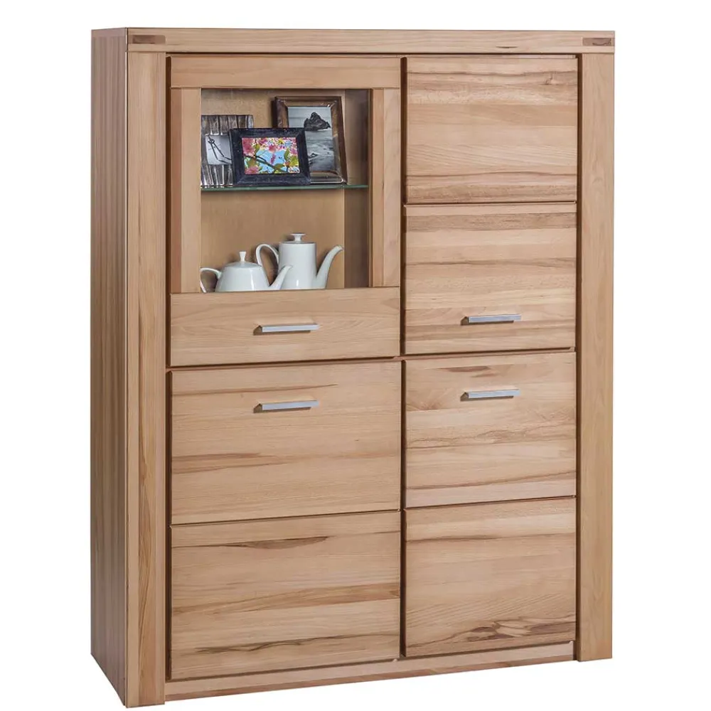 Wohnen 108x140x40 Wohnraum Highboard in Kernbuche - Uhelia