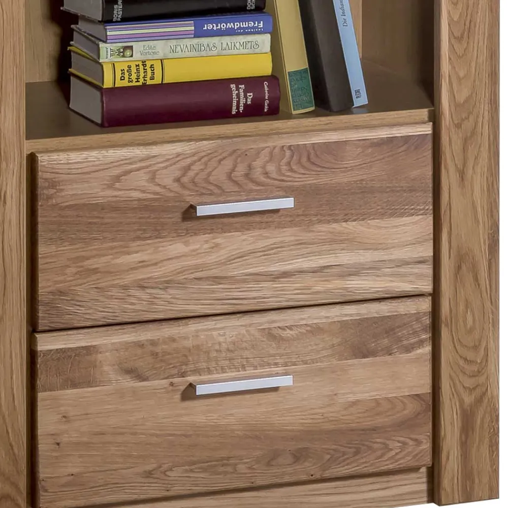 Wohnen 68x140x40 Wohnraum Regal aus Wildeiche - Maila