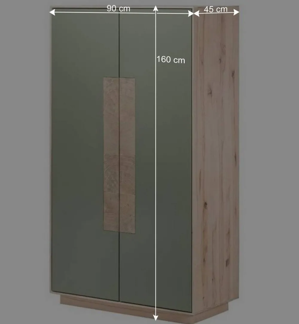 Wohnen 160x90x45 Wohnraum Schrank zweifarbig - Ajevos