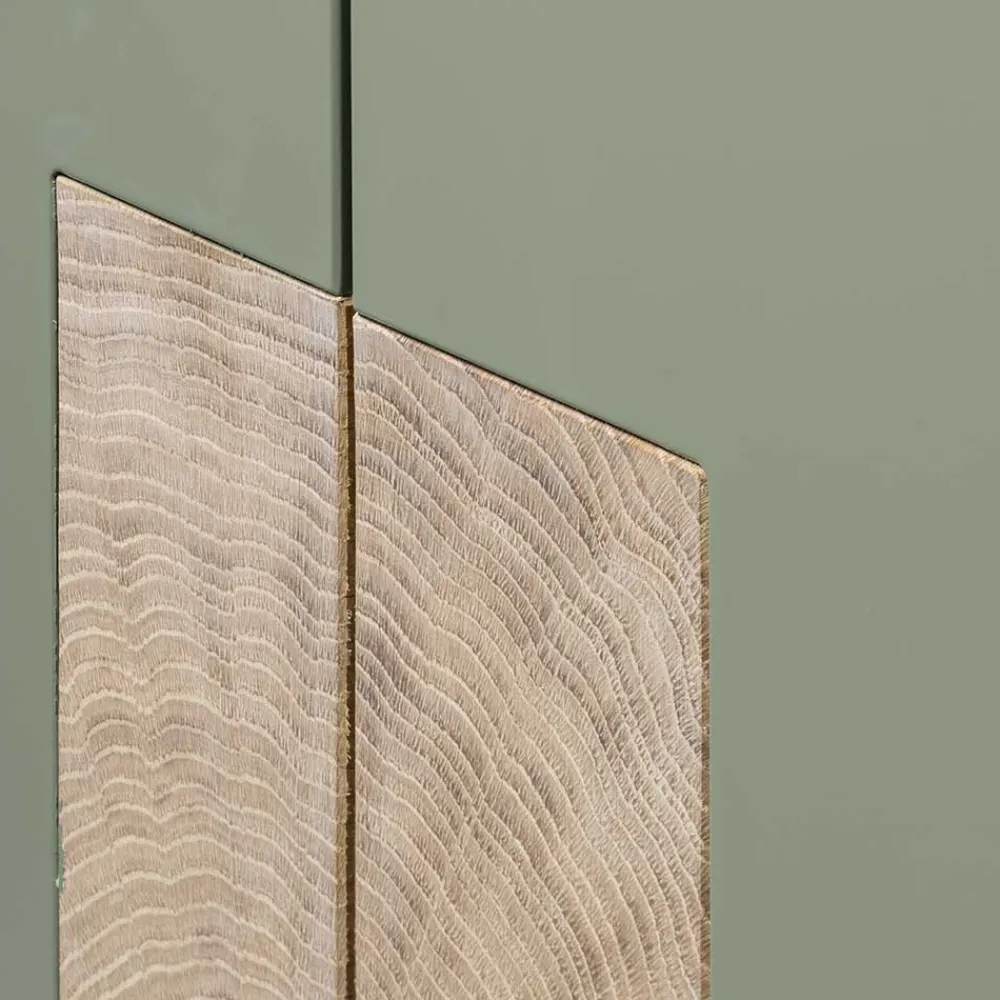 Wohnen Sideboards & Kommoden|Wohnzimmerschränke*90x120x45 Wohnzimmer Highboard in Grau & Buche - Ajevos