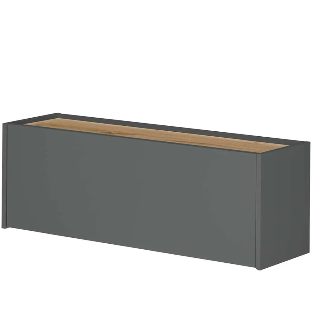 Wohnen Büroschränke*100x35x30 Wohnzimmer Hängeschrank mit Klappe - Ahilav