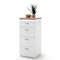 Wohnen 42x98x44 Wohnzimmer Hochkommode mit LED - Nusenia