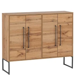 Wohnen Küchenschränke*112x94x33 Wohnzimmer Kommode mit vier Türen - Swurta